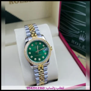 ساعة رولكس مينا اخضر