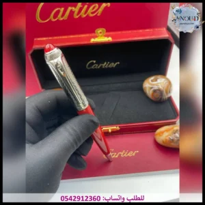 قلم كارتير احمر وفضي