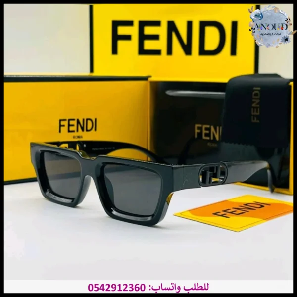 fendi-square-women-sunglasses-hq (5) نظارة فندي سوداء