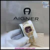 ساعة اقنر مينا عنابي