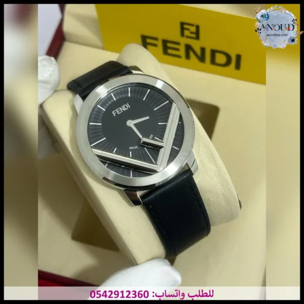 mg21 (7) ساعة فندي رجالي بلاك