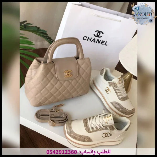 mg50 (11) طقم شانيل نسائي بيج