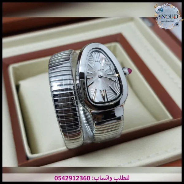 mg90 ساعة بولغاري ثعبان نسائية (5) ساعة بولغاري ثعبان فضي
