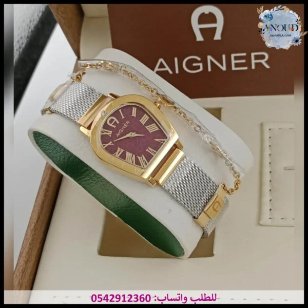 mg96 ساعة اقنر نسائية (11) ساعة اقنر نسائي عنابي