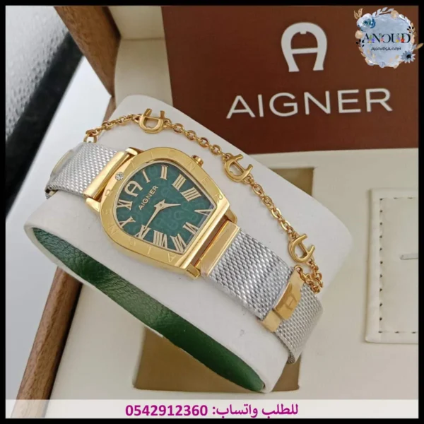 mg96 ساعة اقنر نسائية (17) ساعة اقنر نسائي خضراء