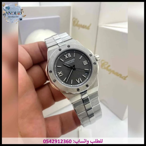 md76 (4) ساعة شوبارد رجالي رصاصي