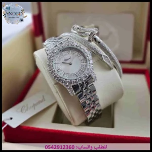 ساعة شوبارد فضية نسائية