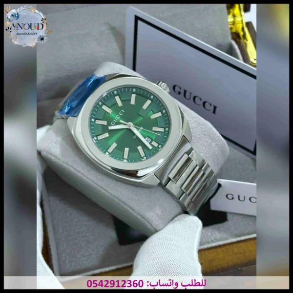 mg87 (1) ساعة قوتشي مينا اخضر