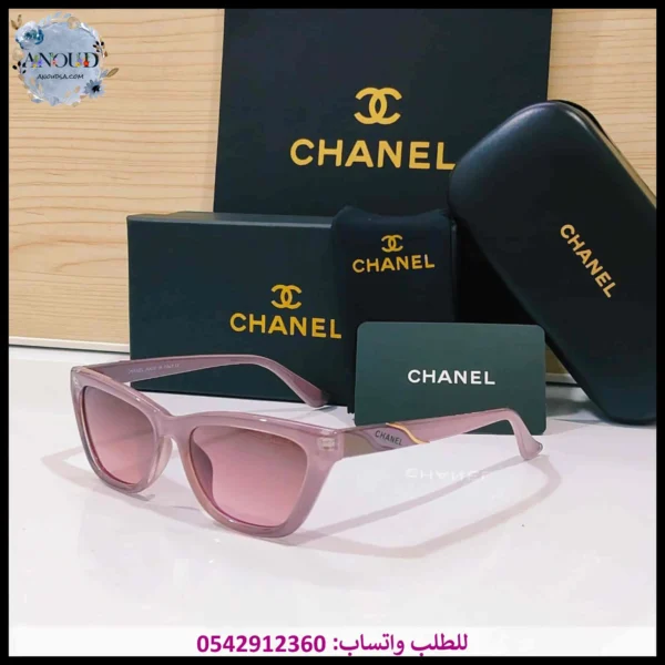 mh19 (5) نظارة شانيل نسائي وردية