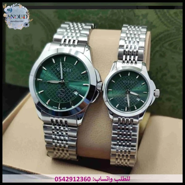 mf11 (10) ساعات قوتشي مينا اخضر
