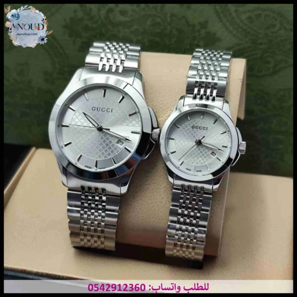 mf11 (5) ساعات قوتشي فضية بالكامل