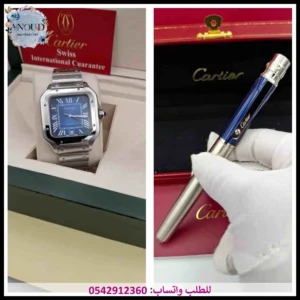 ساعة كارتير رجالي أزرق