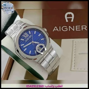 ساعة اقنر رجالية زرقاء