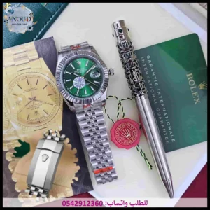 طقم ساعة رولكس اخضر