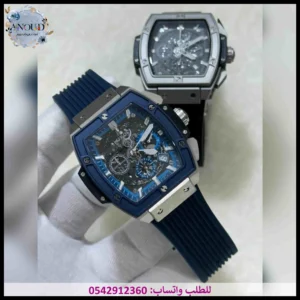 ساعة هوبلت مستطيلة كحلي