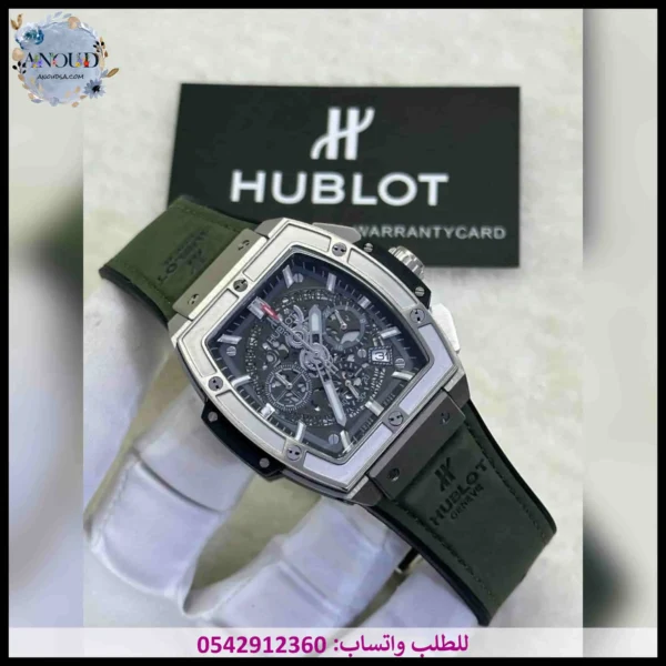 ساعة هوبلت مستطيلة زيتي