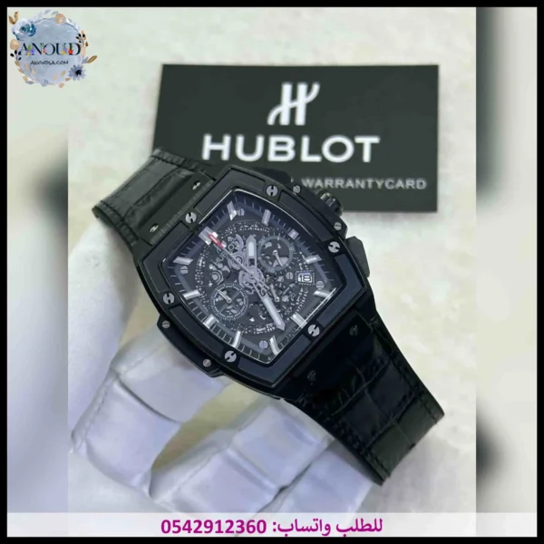ساعة هوبلت مستطيلة سوداء