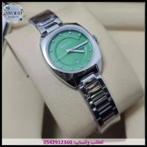 ساعة قوتشي مينا أخضر
