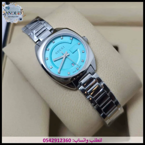 ساعة قوتشي نسائية فيروزي