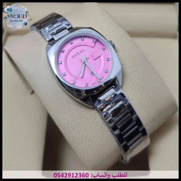 ساعة قوتشي نسائية وردية
