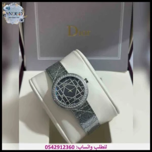 ساعة ديور نسائي اسود