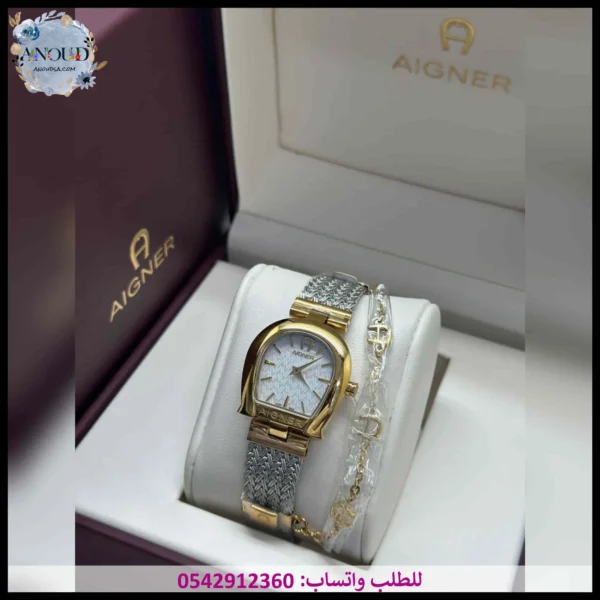 ساعة اقنر نسائي بيضاء