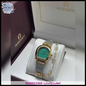 ساعة اقنر نسائية اخضر