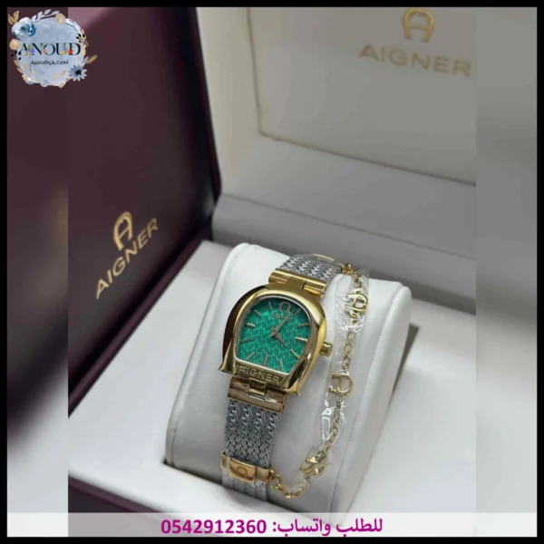 ساعة اقنر نسائية اخضر