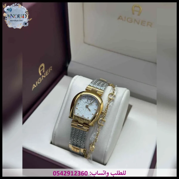 ساعة اقنر نسائية ابيض