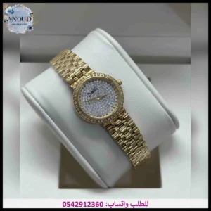ساعه ادمر نسائية ذهبية