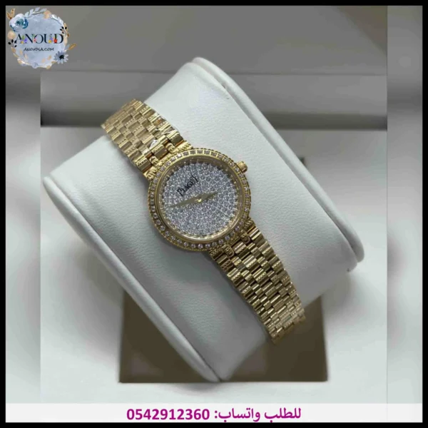 ساعه ادمر نسائية ذهبية