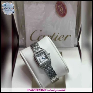 ساعة كارتير بانثر فضية
