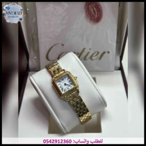 ساعة كارتير نسائي ذهبي