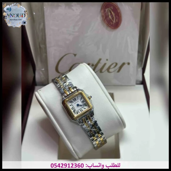ساعة كارتير ذهبي وفضي