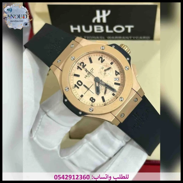ساعة هوبلت رجالية ذهبي