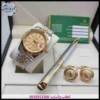 ساعة rolex مينا ذهبي