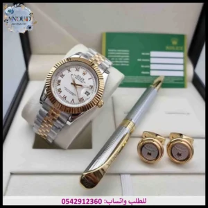 ساعة rolex مينا ابيض