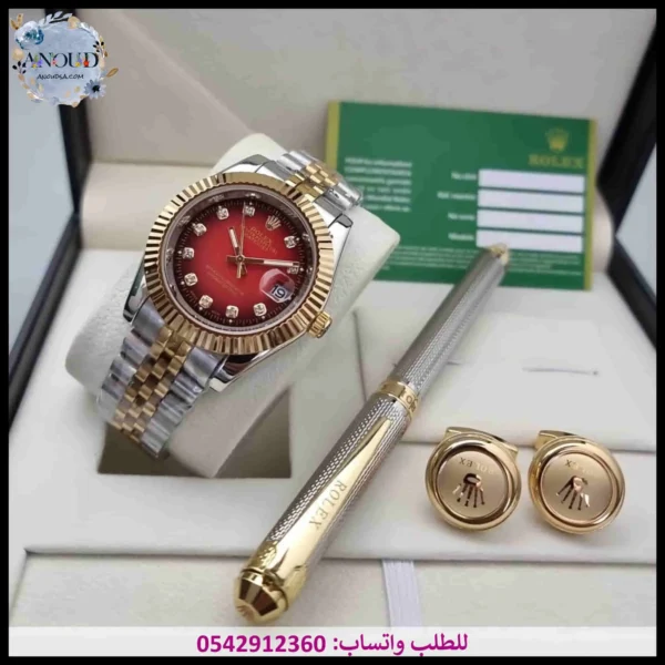mi74 (6) ساعة rolex مينا أحمر