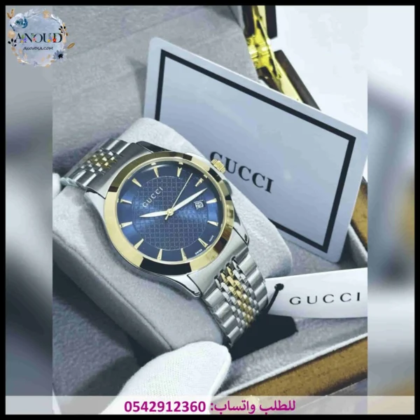 ساعة قوتشي مينا ازرق