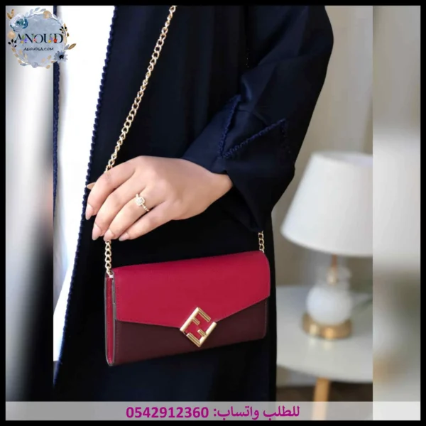 شنطة فندي عنابي