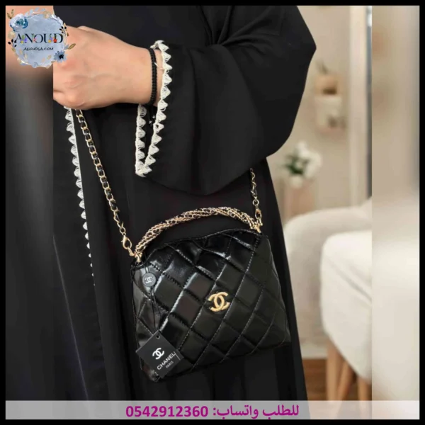 شنطة شانيل سوداء لامعة