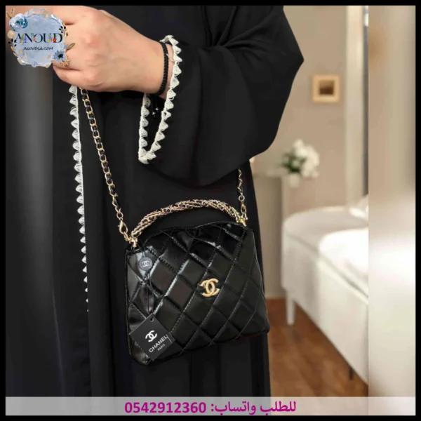 شنطة شانيل سوداء لامعة