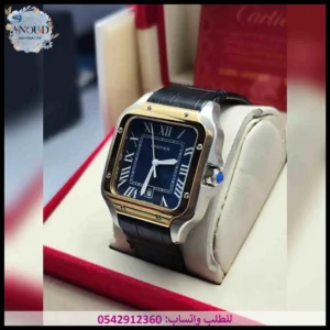 ساعة كارتير جلد سوداء
