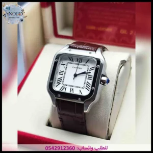 ساعة كارتير جلد بنية