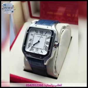 ساعة كارتير جلد كحلي