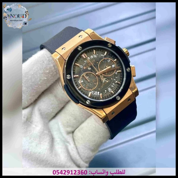 ساعة هوبلت ربل سوداء