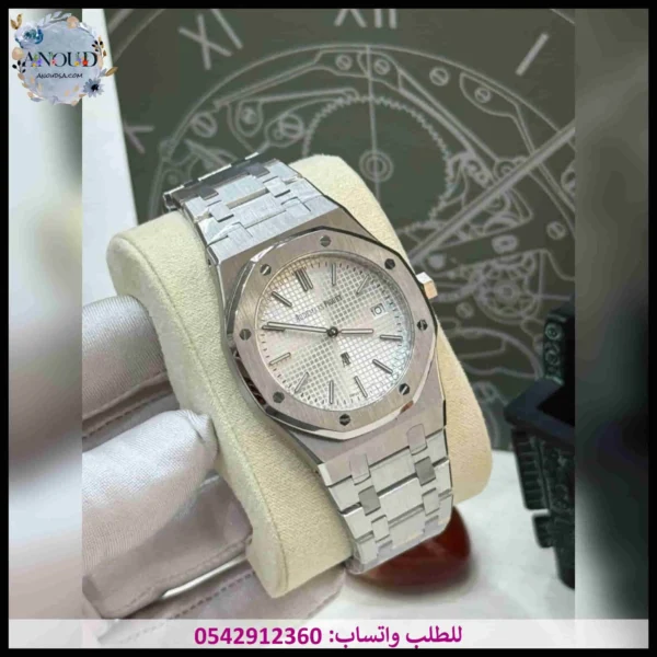ساعة ادمر رجالي فضي