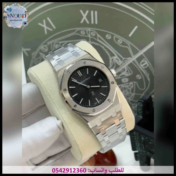 ساعة ادمر رجالي فضية