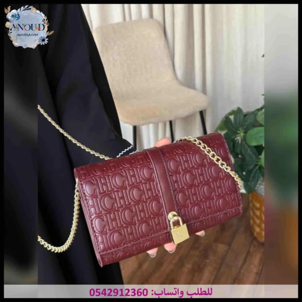 شنطة سي اتش عنابي