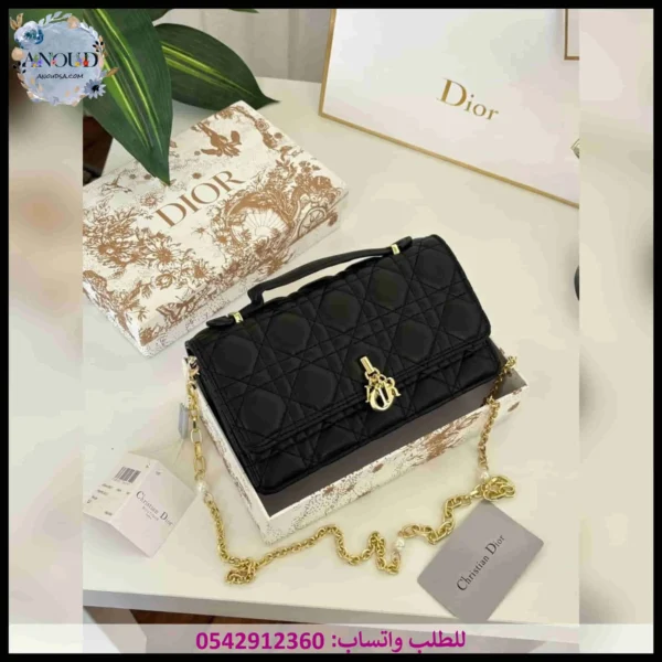 شنطة ديور سوداء مستطيله